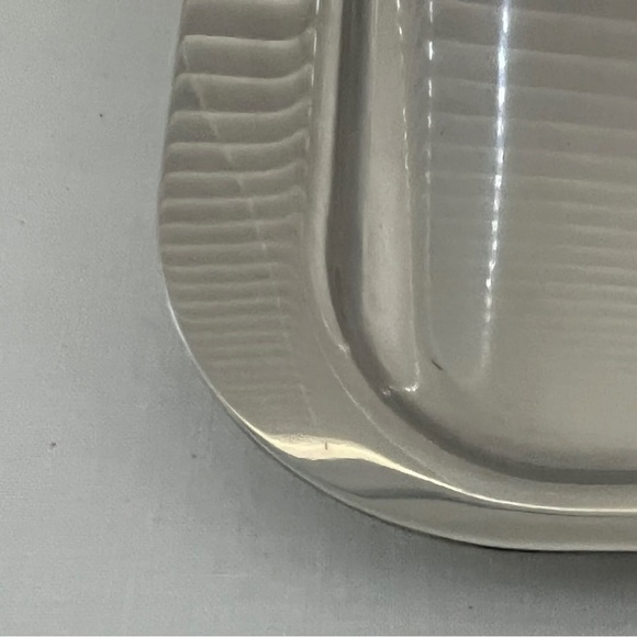 Silver Metal with Gold Handled Tray 17”W x 11-1/2” x  2”H - Picture 5 of 7